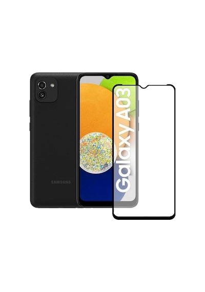 Samsung Uyumlu A03 A03S Ekran Koruyucu 9D Tam Kaplayan Kavisli