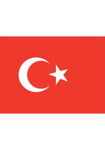 Türk Bayrağı 5 Adet Büyük Boy A4 Kum Boyama Kartı Seti-red Castle Kb-rc-056