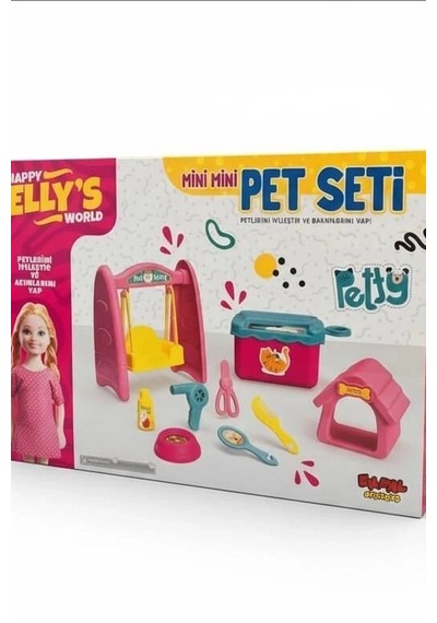 Ellys World Oyuncak Bebek Ve Pet Seti - Kaydırak İle Salıncak Oyun Seti Bx-316072 Çok Renkli