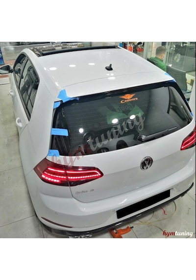 Volkswagen Golf 7 4 Parça Spoiler. R Spoiler. Abs Plastik Boyasız