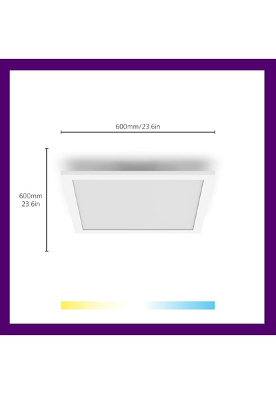 Wiz Beyaz Akıllı Sıva Üstü Rgb Kare Panel Tavan Armatürü 36 Watt Diğer