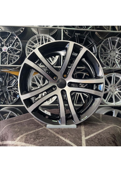 19 İnç 5x112 Savannah Golf Jetta Caddy Uyumlu Siyah Jant 4 Adet