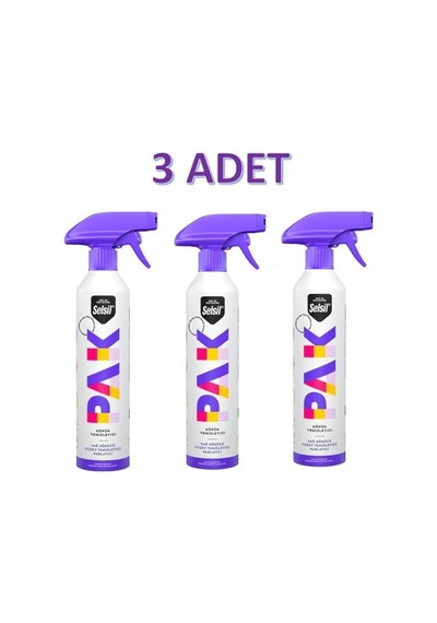 Pak Köpük Temizleyici Sprey, 3 Adet, 500 Ml, Yağ Sökücü