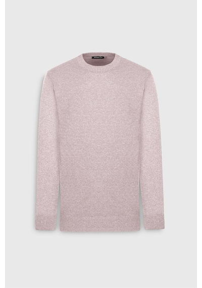 AC&Co / Altınyıldız Classics Erkek Bej Melanj Pamuklu Standart Fit Normal Kesim Bisiklet Yaka Jakarlı Triko Kazak Bej Melanj AC&Co / Altınyıldız Classics Erkek Bej Melanj Pamuklu Standart Fit Normal Kesim Bisiklet Yaka Jakarlı Triko Kazak Bej Melanj