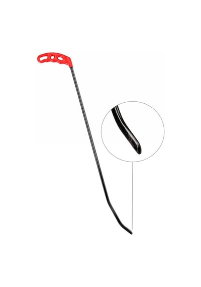 65 Cm 10 Mm Çap Özel Yapım Yassı Uçlu Oval Boyasız Göçük Düzeltme Çubuğu, Pdr Çubuk - S12-01