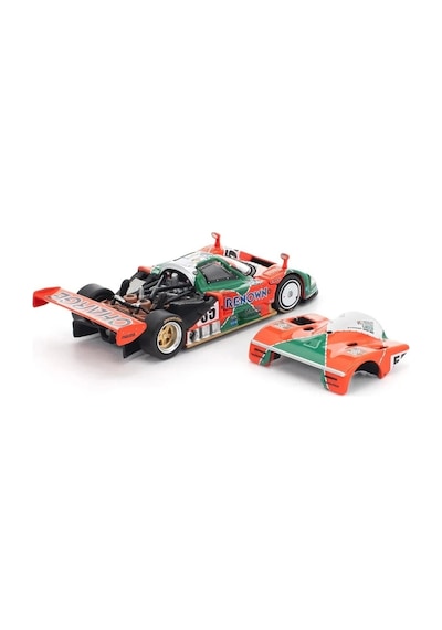 Pop Race 1:64 Mazda 787b Renown No.55 1991 Le Mans Winner Diecast Model Araba Pr64-301 Yeşil