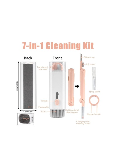 7 In 1 Çok Fonksiyonlu Bilgisayar, Laptop, Klavye, Telefon, Kulaklık Airpod Temizleyici Kit