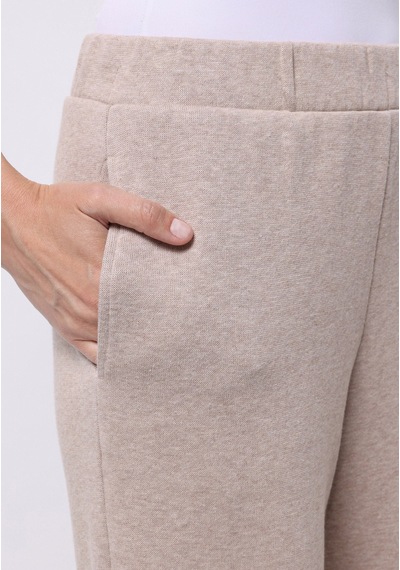 Colins Regular Fit Orta Bel Düz Kadın Bej Eşofman Altı Cl1076448 Q1.v2 Bme Bej
