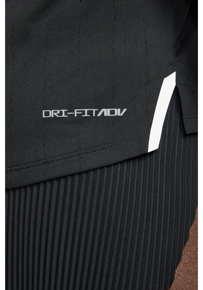 Nike Dri Fit Adv Aeroswift Singlet Womens Tank Kadın Reflektörlü Koşu Antreman Atleti Siyah