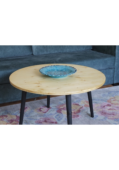 Ahşap Orta Sehpa-yuvarlak-75 Cm- Natural Ahşap Orta Sehpa-yuvarlak-75 Cm- Natural