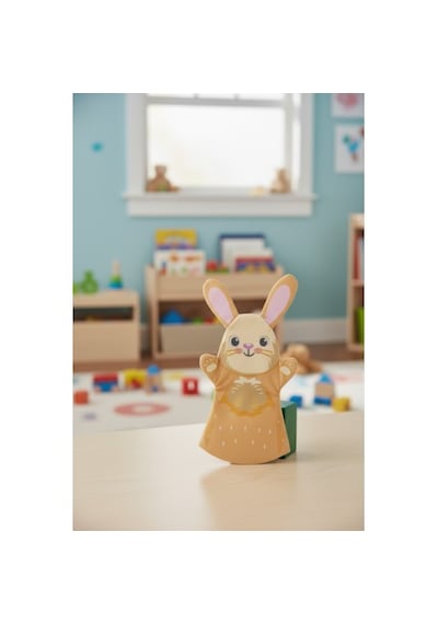 Toys2you Büyük Boy Keçe El Kuklası - Tavşan Açık Kahverengi - Bej