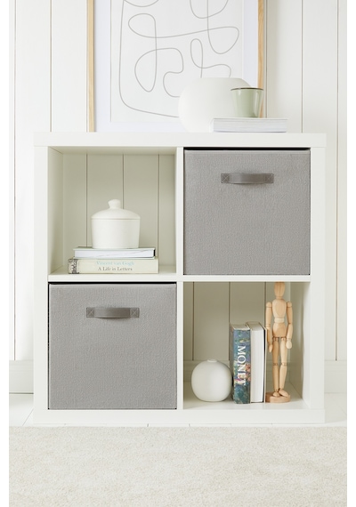 Ocean Home Textile 2'li Gri Renk Jüt Kutu Set 33x30x33 cm