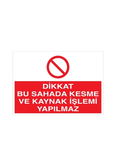 Dikkat Bu Sahada... Uyarı Tabelası - 70x100 Alüminyum Kompozit Panel - Kay20