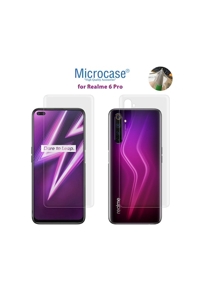 Microcase Realme 6 Pro Full Ön Arka Kaplama Koruma Filmi