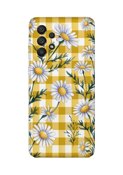 Samsung Galaxy M52 Uyumlu Baskılı Şeffaf Telefon Kılıfı Koleksiyon: Pastel Flowers 8