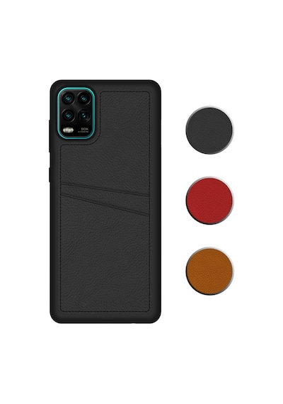 FitCase Xiaomi Mi 10 Lite Kılıf Proda Deri Çift Kartlık Cepli Kapak