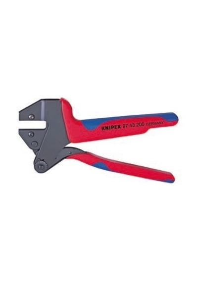 Knipex 97 43 200mm Değiştirilebilir Çeneli Pabuç Ve Yüksük Sıkma Çenesiz