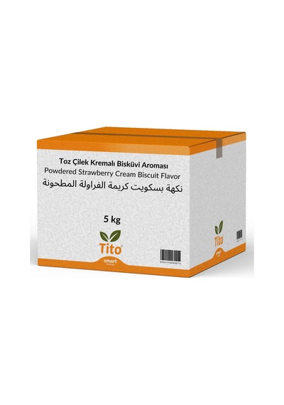 Toz Çilek Kremalı Bisküvi Aroması 5 Kg