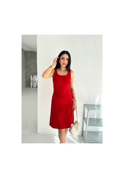 Fiolin İnnocence Midi Elbise Kırmızı