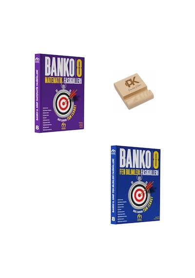 Model Eğitim Lgs 8. Sınıf Banko Matematik Ve Fen Bilimleri Fasikülleri + Telefon Standı
