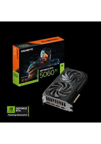 Gıgabyte Gv-n506twf2oc-16gd, Rtx5060tı, Wındforce Oc, 16gb, Gddr7, 128bıt, 2 Fanlı, 1xhdmı, 3xdp, Ga