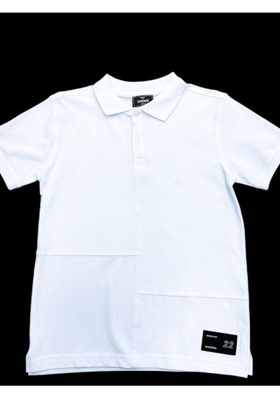 Carinos Erkek Çocuk Basic Yakalı T-shirt-14604 Beyaz