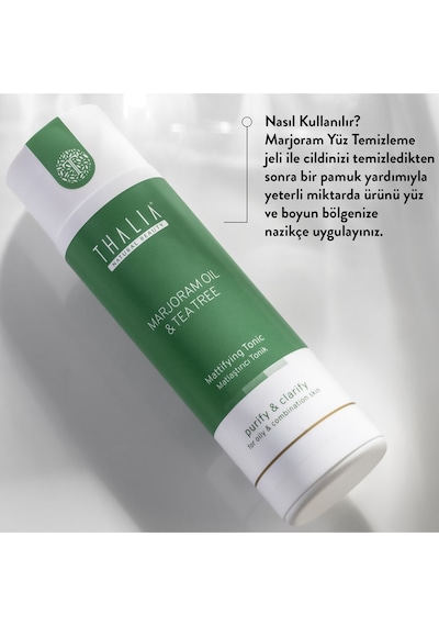 Thalia Akne Gidermeye & Gözenek Sıkılaştırmaya Yardımcı Marjoram Yüz Temizleme Toniği 200 ML