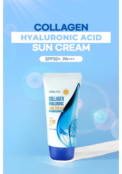 Lebelage Kolajen Güneş Kremi Spf 50 + Pa +++ Collagen Hyaluronic Sun Cream