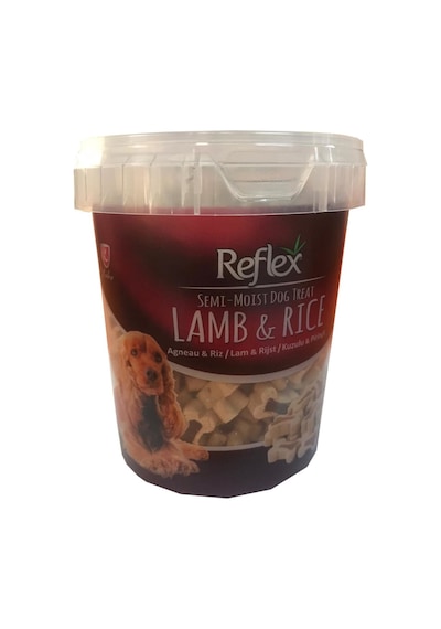 Reflex Semi-Moist Kuzu Etli ve Pirinçli Mini Kemik Köpek Ödülü 500 G