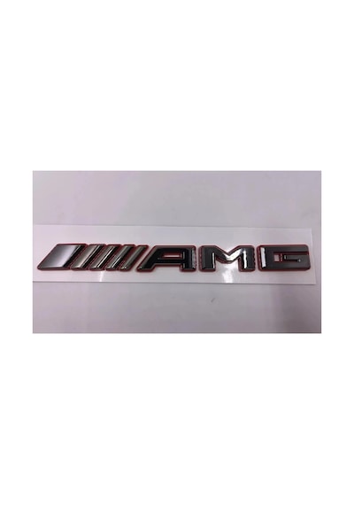Vtr Benz Özel Tasarım Amg Monogram Gri-kırmızı Bagaj Yazısı Mercedes 842