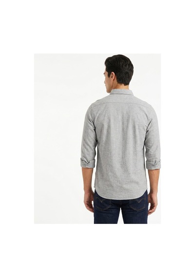 Levi's Keten Karışımlı Slim Fit Uzun Kol Erkek Gömlek Jh-0020 Açık Gri