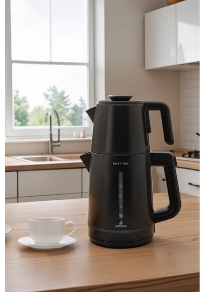 Karaca Berry Tea XL 2in1 Çelik Demlikli Çay Makinesi ve Kettle