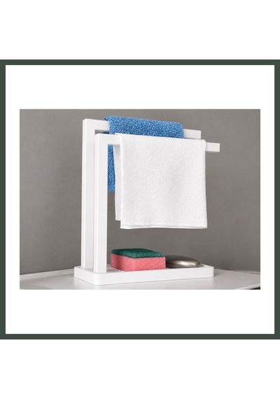 Bezos 3d Baskı Havluluk Ve Sabunluk Organizer - Lavabo Üstü Çok Amaçlı Düzenleyici-beyaz Nhr