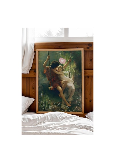 Pierre Auguste Cot Bahar Dalı Çerçeveli Tablo Romantik Sanat Ev Ve Ofis İçin Şık Ve Anlamlı Dekor Altered Art