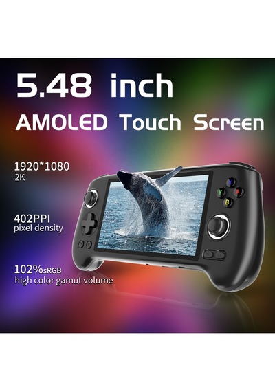 Anbernıc Rg556 Retro El Oyun Konsolu, 5. 4 8 İnç Ips Screen Android 13 Dokunmatik Ekran Destekli