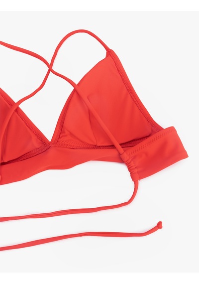Koton Çapraz Askılı Bralet Bikini Üstü Kırmızı 6sak10003mm