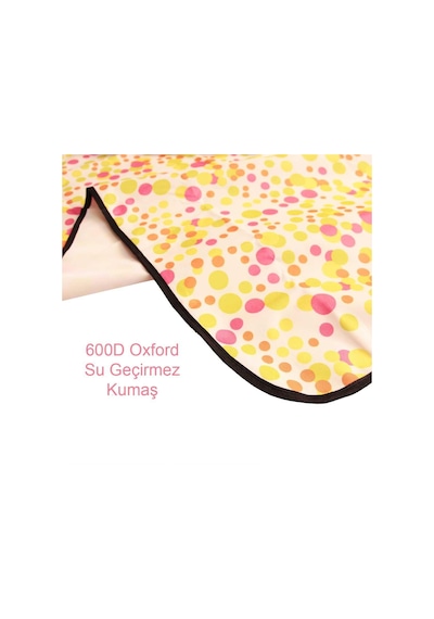 Piknik Kamp Örtüsü - Su Geçirmez - Madfox Skyloft - Green Polka Dot - 546253 Çok Renkli