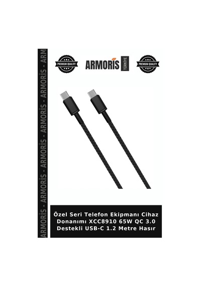 Özel Seri Telefon Ekipmanı Cihaz Donanımı Xcc8910 65w Qc 3.0 Destekli Usb-c 1.2 Metre Hasır