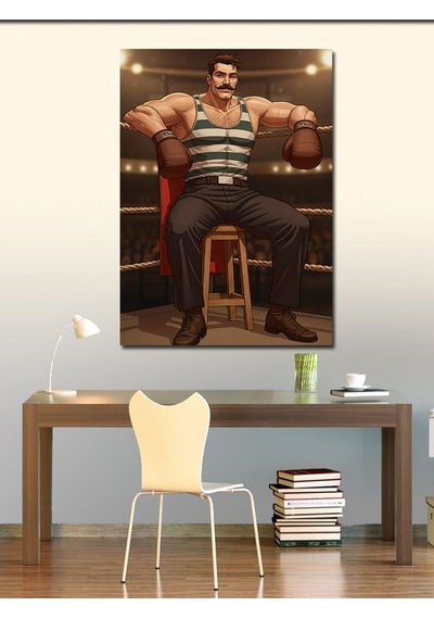 Kanvas Tablo Boksör Ve Gücün İfadesi 50cmx70cm