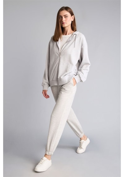 Defacto Jogger Fıt Basic Gri Melanj Eşofman Altı D4234ax26augr93 Gri-gr93