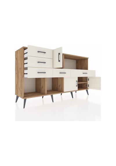 Kronos Konsol 2 Raflı 5 Çekmeceli 3 Kapaklı 176x59x99 Çam-aytaşı Çam-aytaşı Kronos Konsol 2 Raflı 5 Çekmeceli 3 Kapaklı 176x59x99 Çam-aytaşı Çam-aytaşı