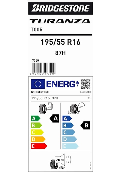Bridgestone 195/55R16 87H T005 Yaz Lastiği 2025