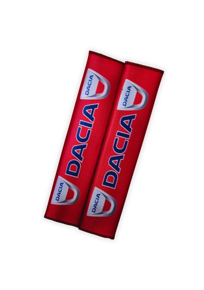 Dacia Logolu Dijital Baskılı Emniyet Kemer Pedi / 2 Li Set Konforlu Ve Şık Araç Seyahat Aksesuarı