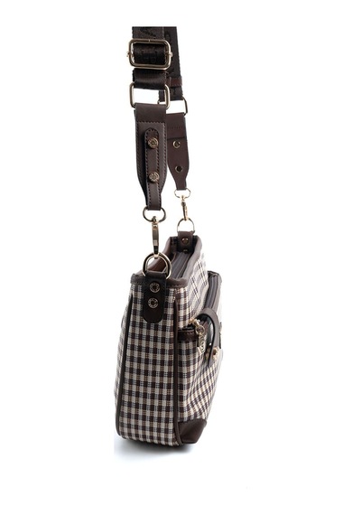 Çapraz Çanta Kadın Silver Polo 1160-45856 Sılver Polo Çapraz Bayan Çantası M191 Kahve Sarı-mat Kahve Kahve Sarı-mat Kahve