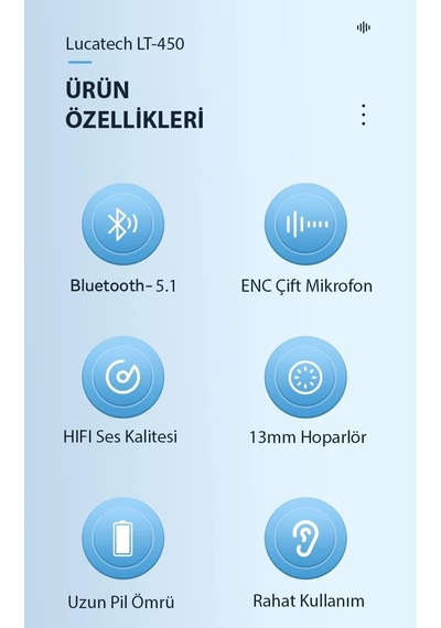 Moonstar Bluetooth Kulaklık Net Ses Deneyimi Enc
