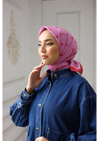 Silk Home Olinda Eşarp - Pembe Kırmızı - Pembe Kırmızı