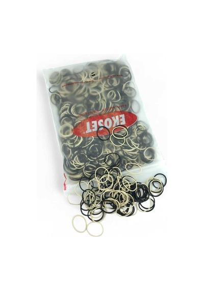 Ekoset 1000 Adet Küçük Paket Lastiği Siyah Beyaz 40 MM