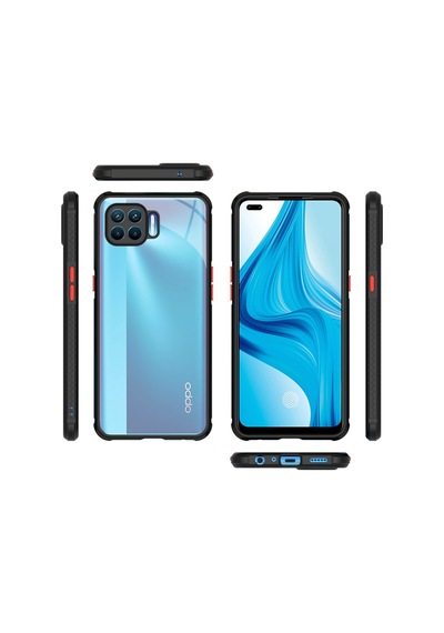 Oppo Reno 4 Lite Kilif Köse Korumali Silikon Arkasi Seffaf Kapak 466796659