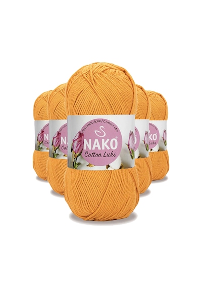 5 Adet Cotton Lüks Yelek Tunik Kazak Bluz Hırka İpi Yünü Koyu Sarı 97553