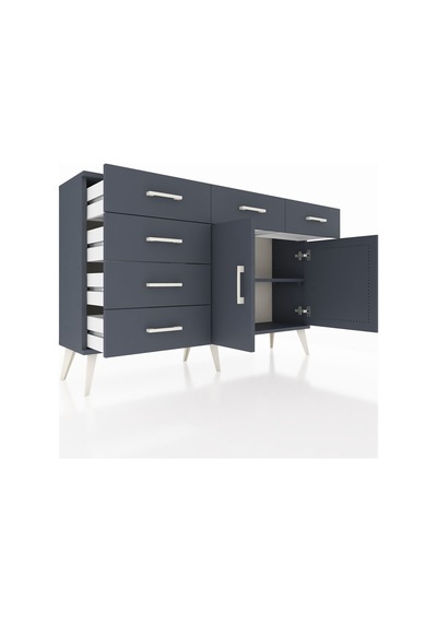 Arges Konsol 2 Raflı 6 Çekmeceli 2 Kapaklı 132x30x83 Antrasit-antrasit/antrasit Antrasit/antrasit Arges Konsol 2 Raflı 6 Çekmeceli 2 Kapaklı 132x30x83 Antrasit-antrasit/antrasit Antrasit/antrasit